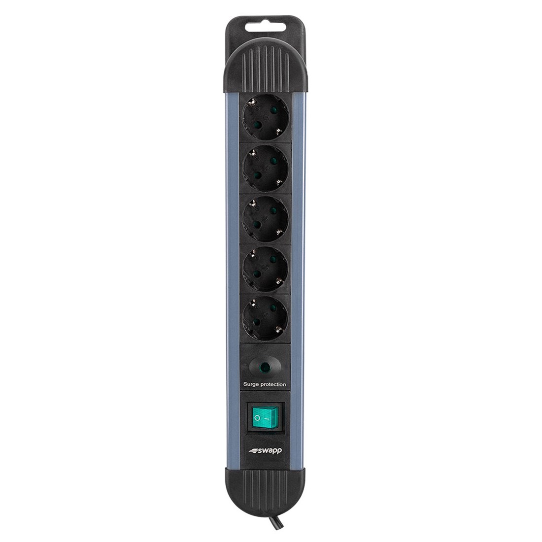 S-link Swapp SPGKS05 1.5m 3G1.5mm2 900 Joule 5Li Akım Kor. Gri Priz Çoklayıcı 17382