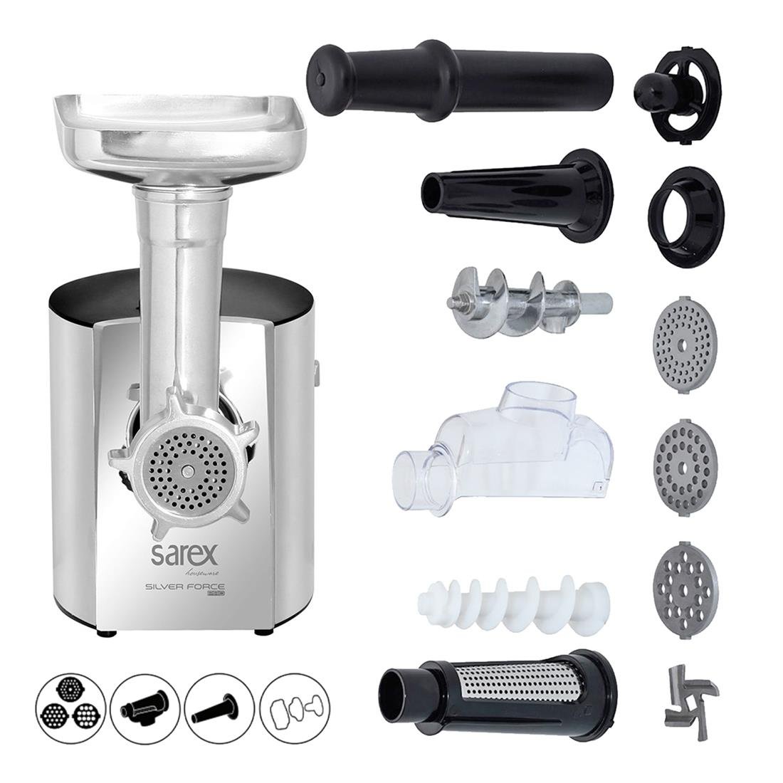 Sarex SR-2511 Silver Force Pro Et Kıyma Makinesi - ELK-04249