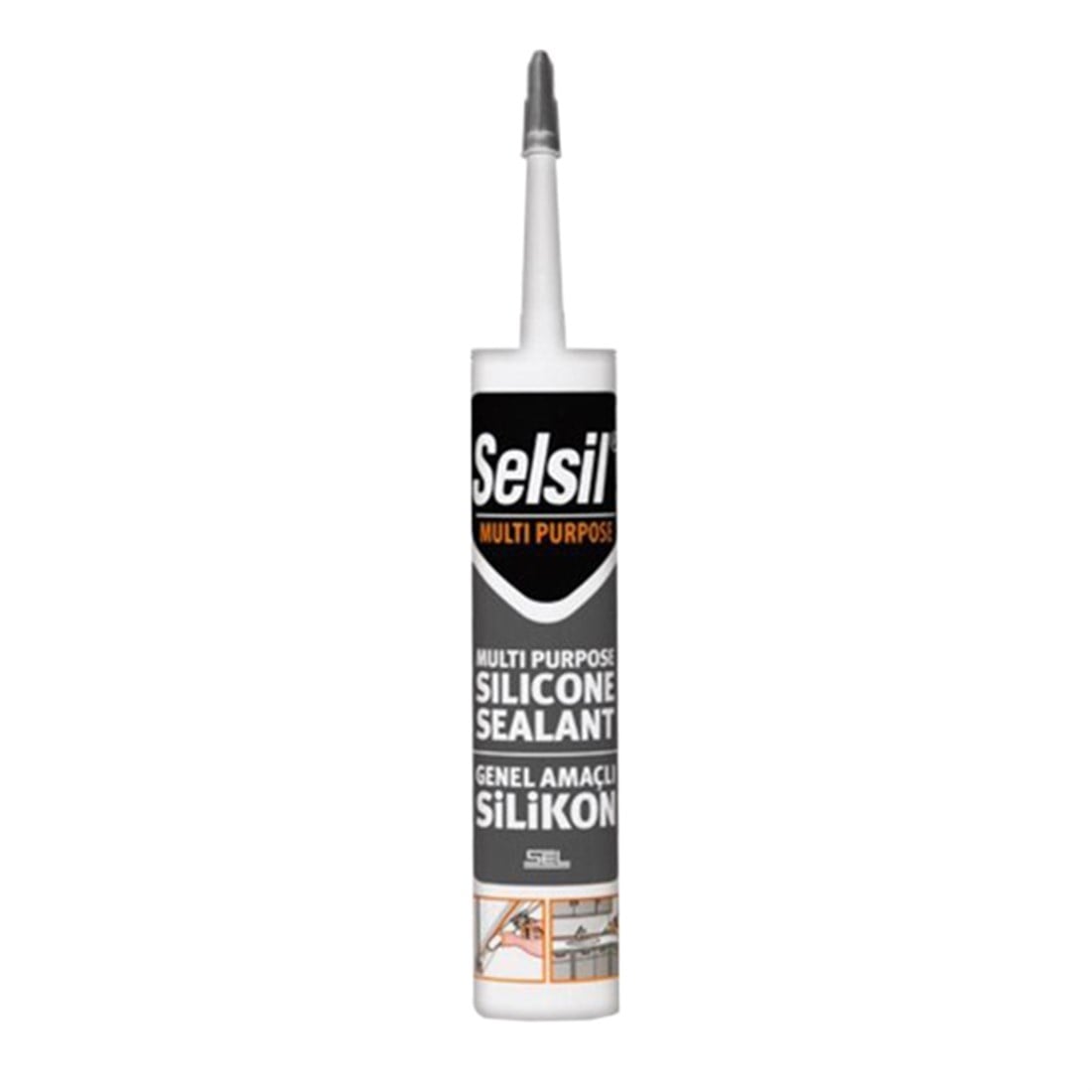 Selsil Genel Amaçlı Silikon 280gr Şeffaf