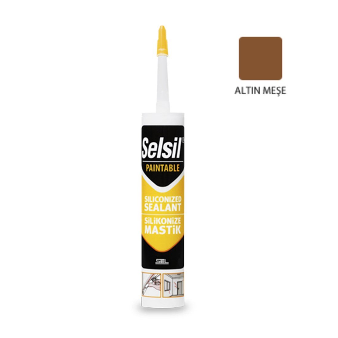 Selsil Silikonize Mastik Altınmeşe 500Gr