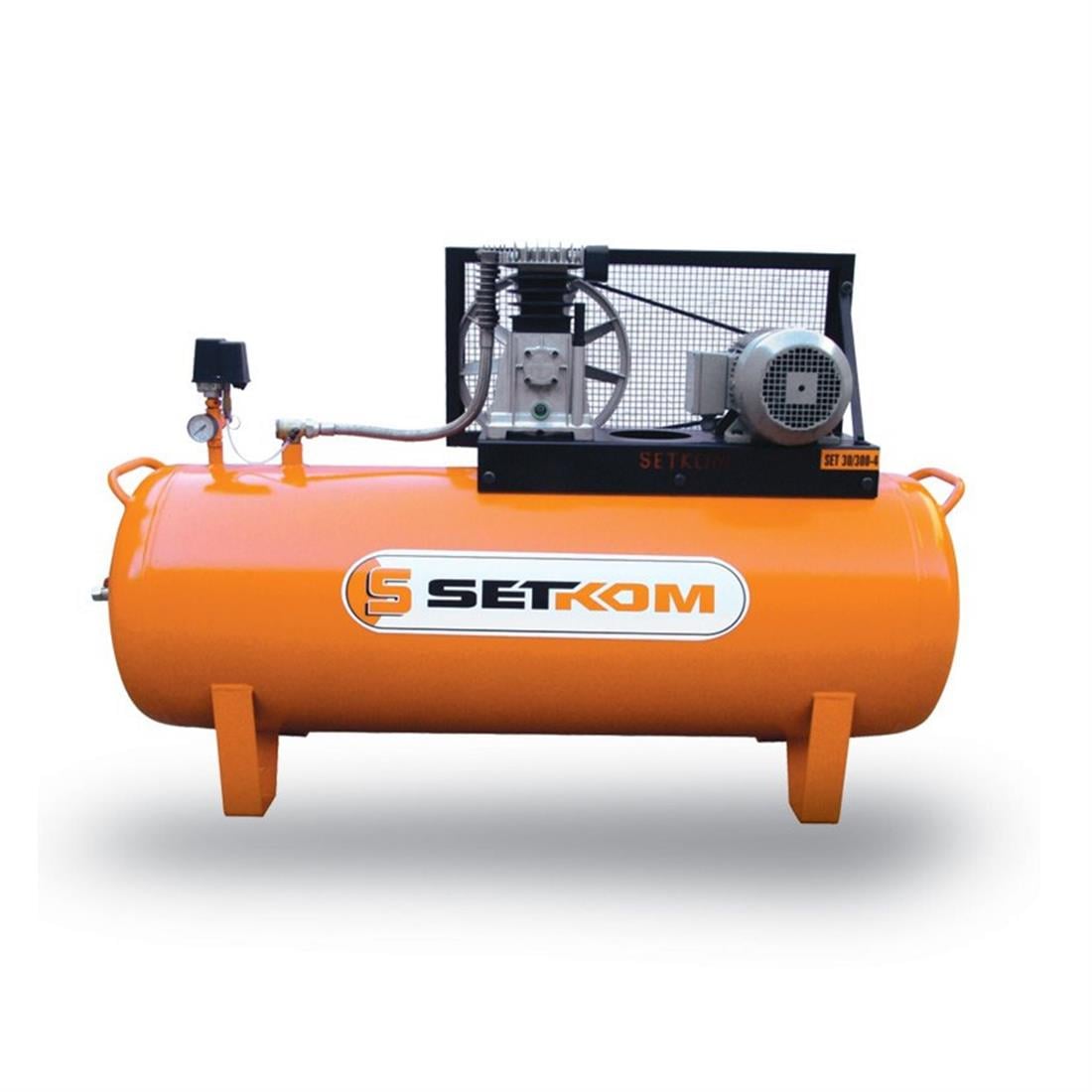 Setkom Pistonlu Kompresör 5,5 Hp 380V 500Lt 12 Bar - SET 50/500-5,5P