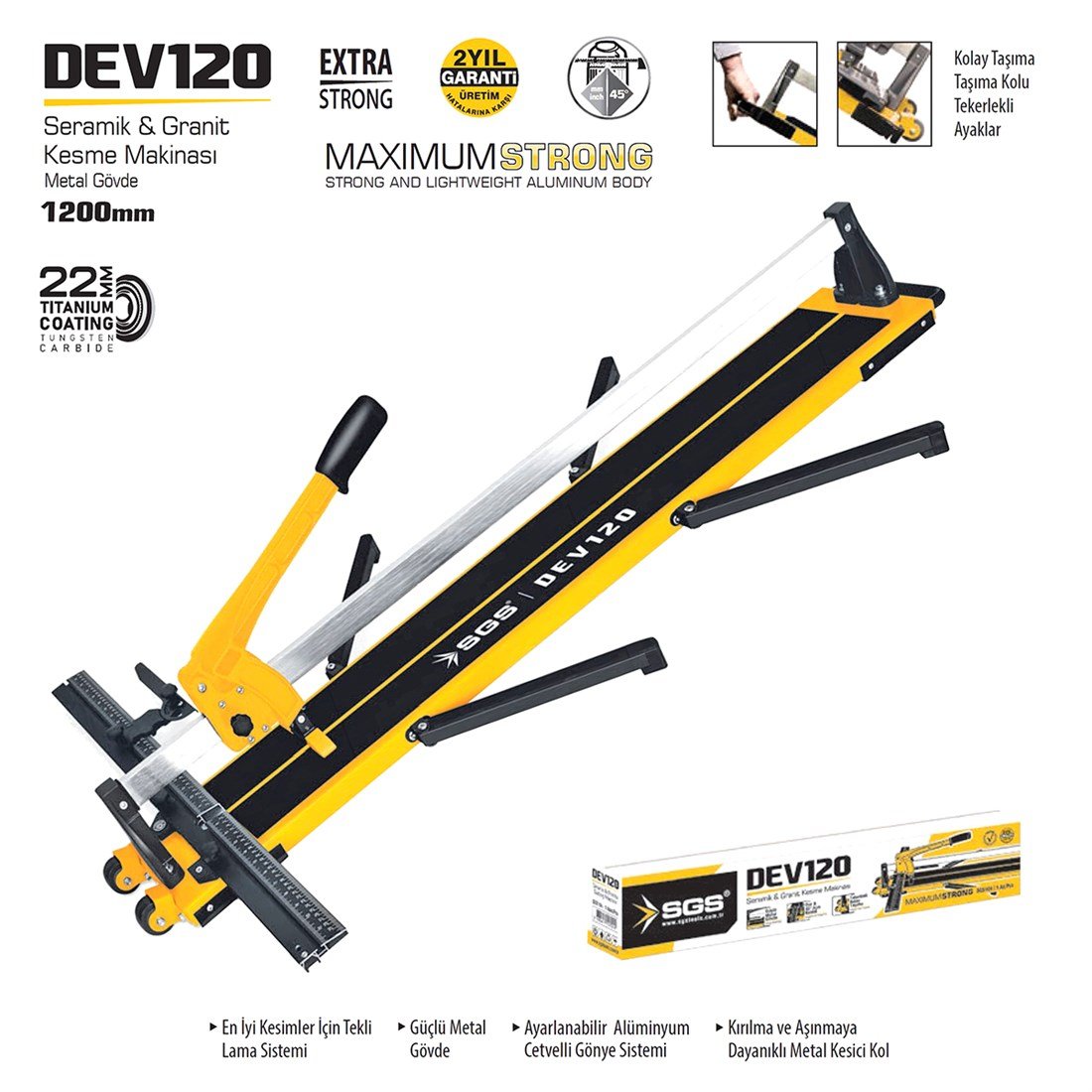 SGS Seramik Granit Kesme Makinası DEV120 - SGS104