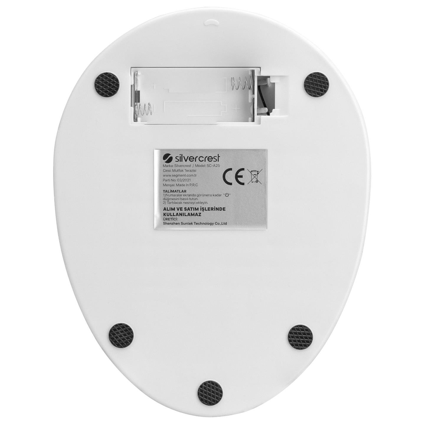 Silver Crest SC-A25 5 Kg. Kapasiteli Dijital Mutfak Terazisi - 35982