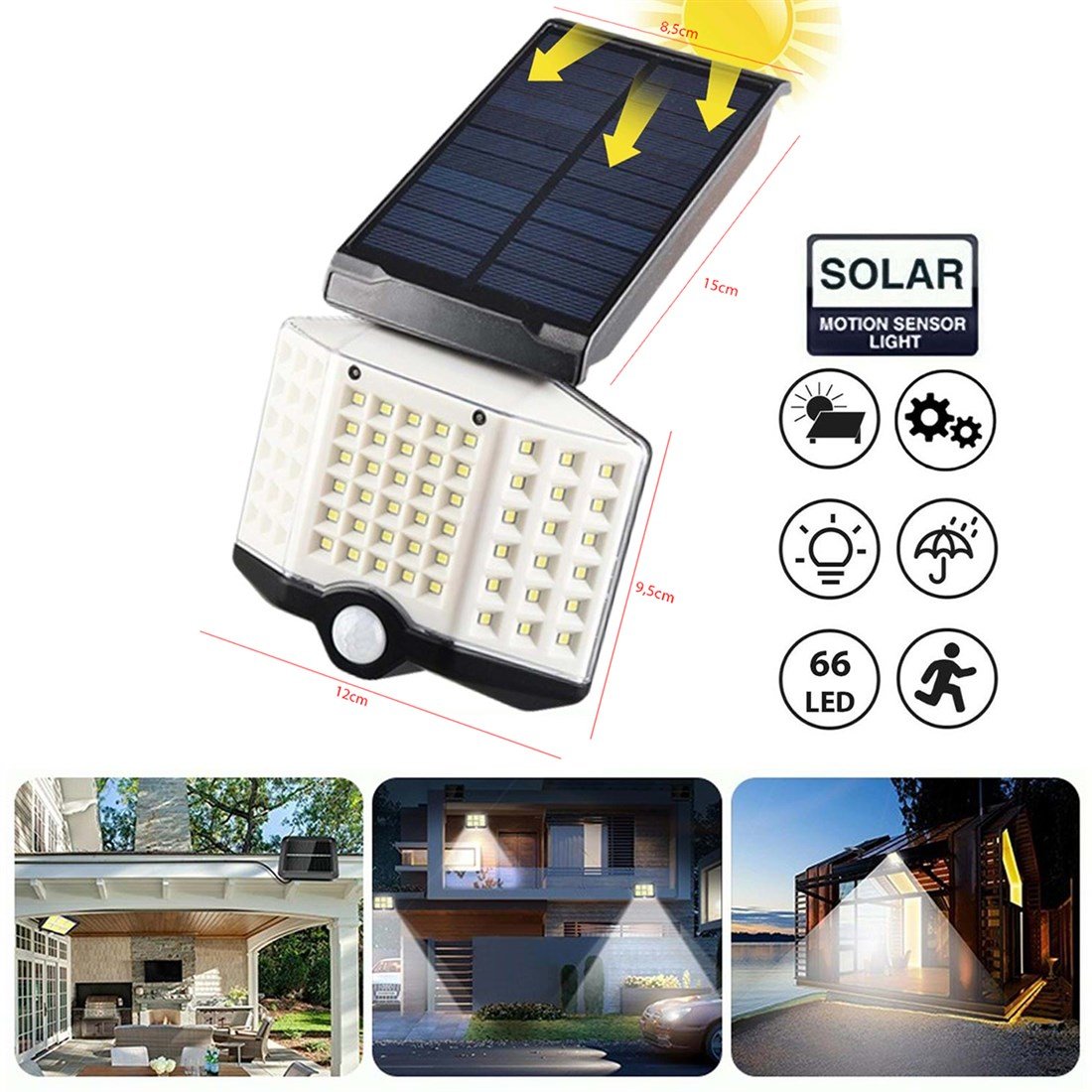 Silver ST-66B Solar Sensörlü Lamba 280W - HRD-010300