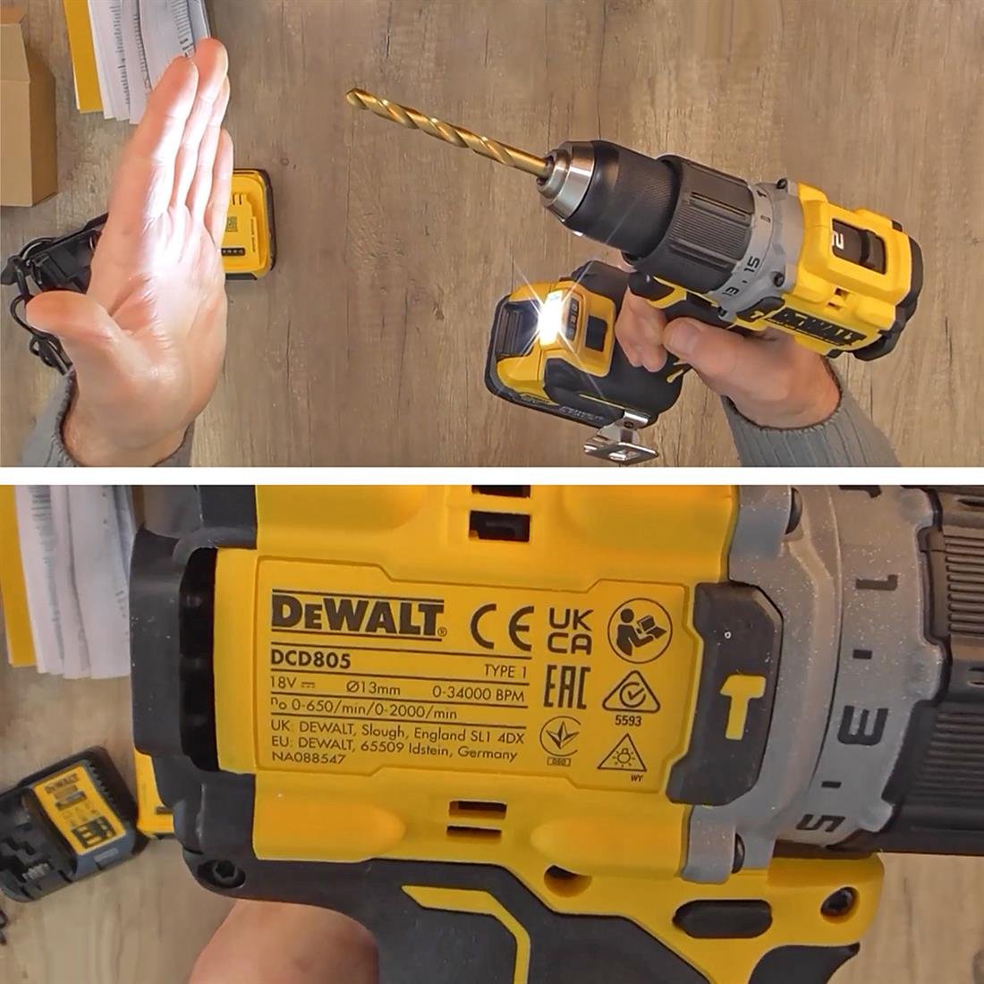 Stanley 18v 2Ah Li-on Darbeli Kömürsüz Çift Akülü Matkap Pro - DCD805E2T-QW
