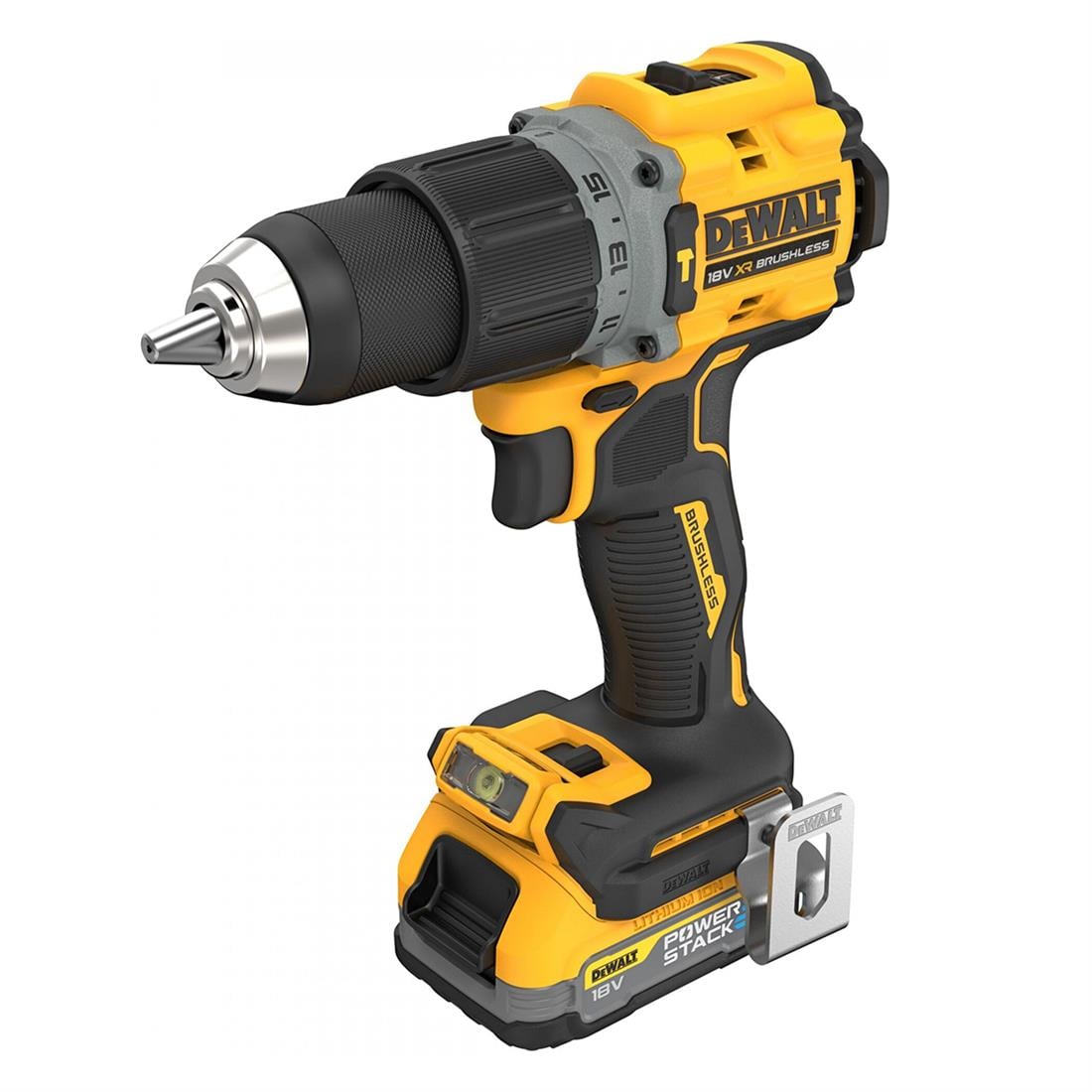 Stanley 18v 2Ah Li-on Darbeli Kömürsüz Çift Akülü Matkap Pro - DCD805E2T-QW