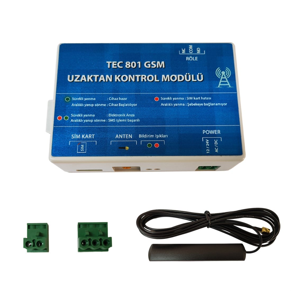 Tecimm Tec801 Tek Röleli Gsm Uzaktan Kapı Kontrol Cihazı