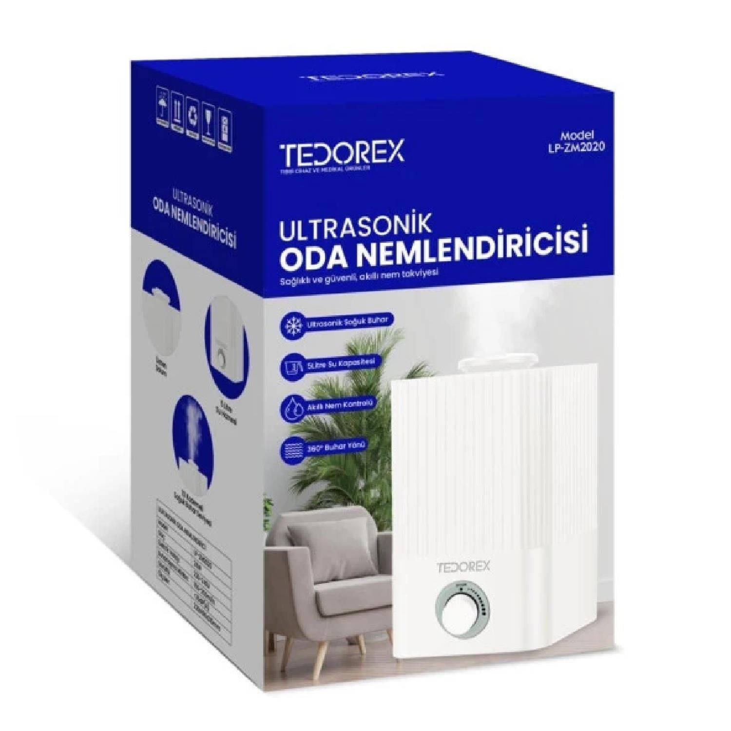 Tedorex LP-ZM2020 Ultrasonik Hava Nemlendirici 5 Lt. ELK-05674