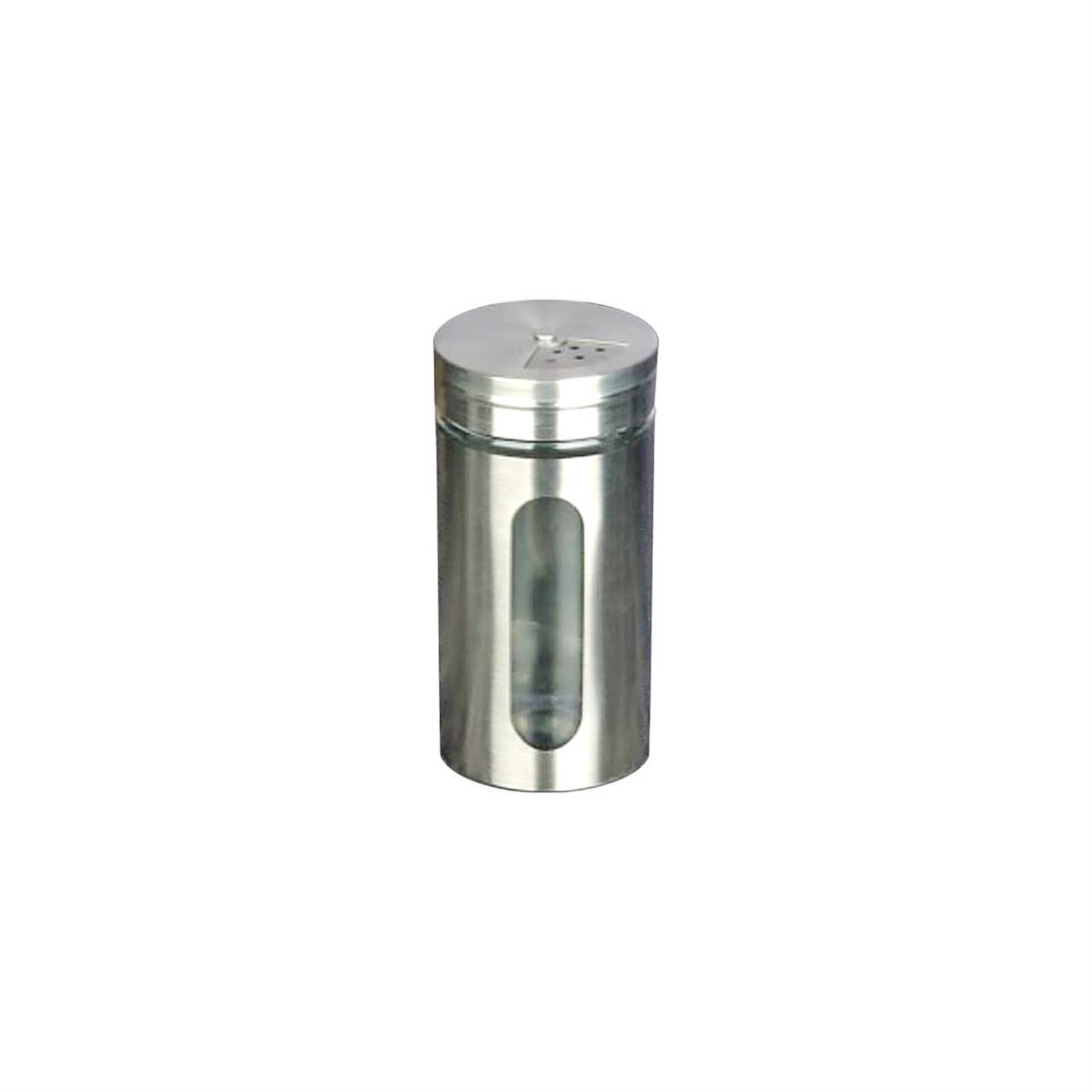 Tohana 86392 Metal Kaplı Cam Baharatlık 11cm İnox - Zücc80642
