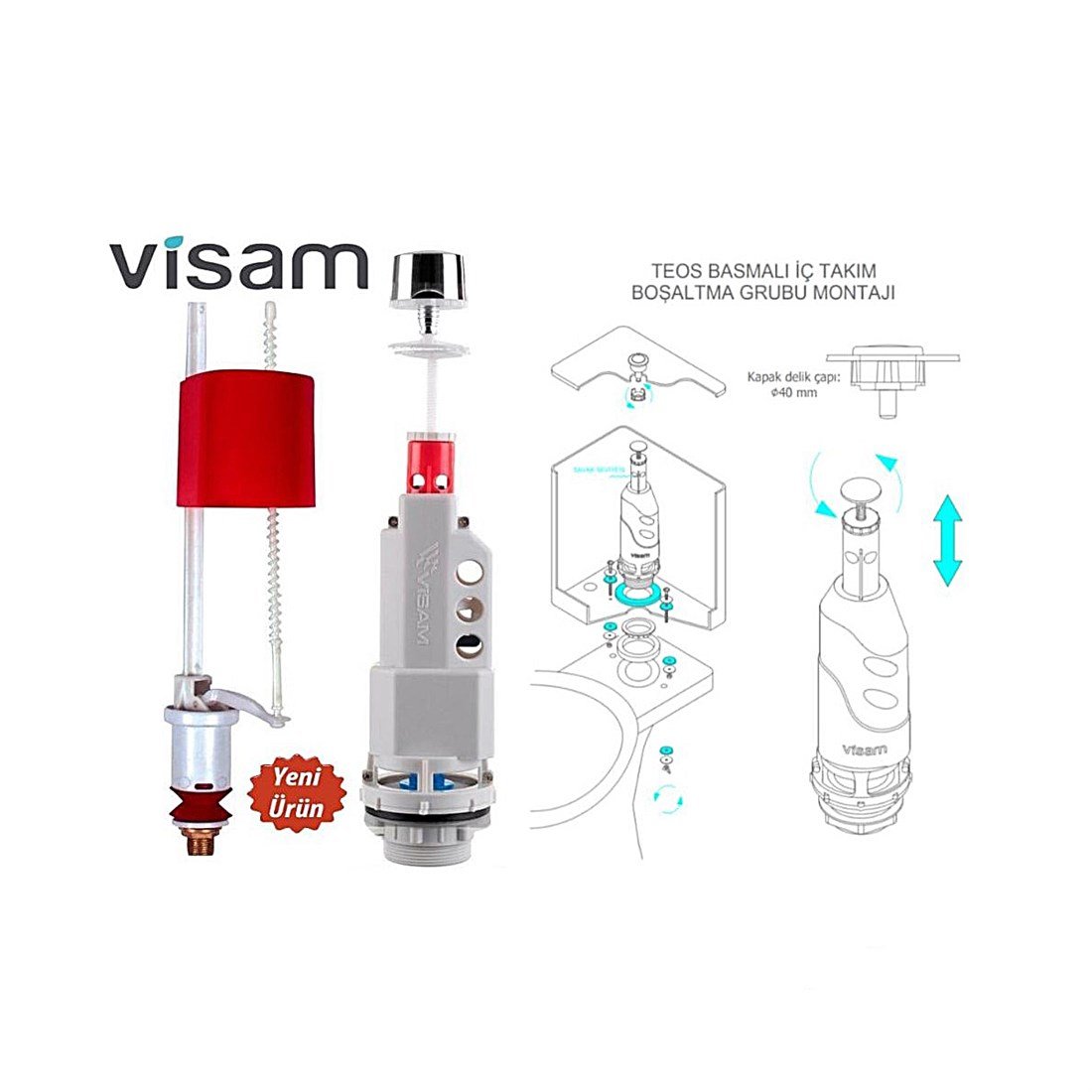 Visam Vsm-Teos Tek Kademeli İç Tkm Tek Bas. Visam614-001
