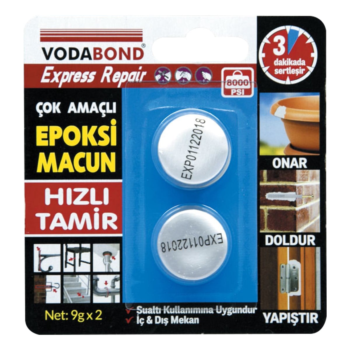VODABOND EPOXY MACUN 9GR * 2 