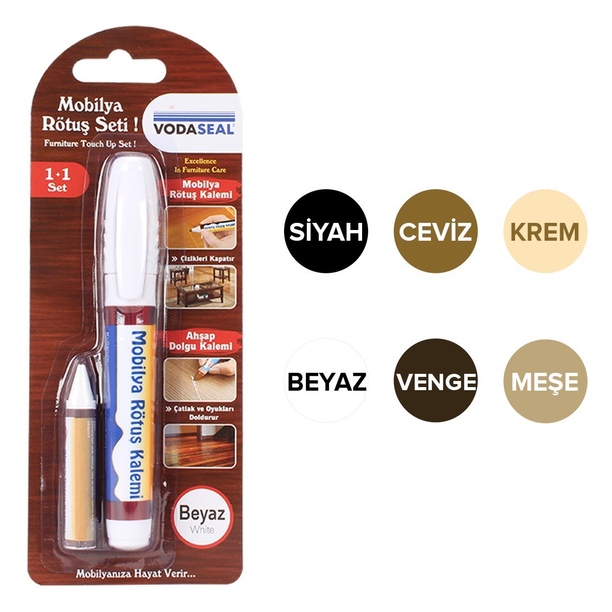 VODASEAL MOBİLYA RÜTUŞ SETİ KREM 