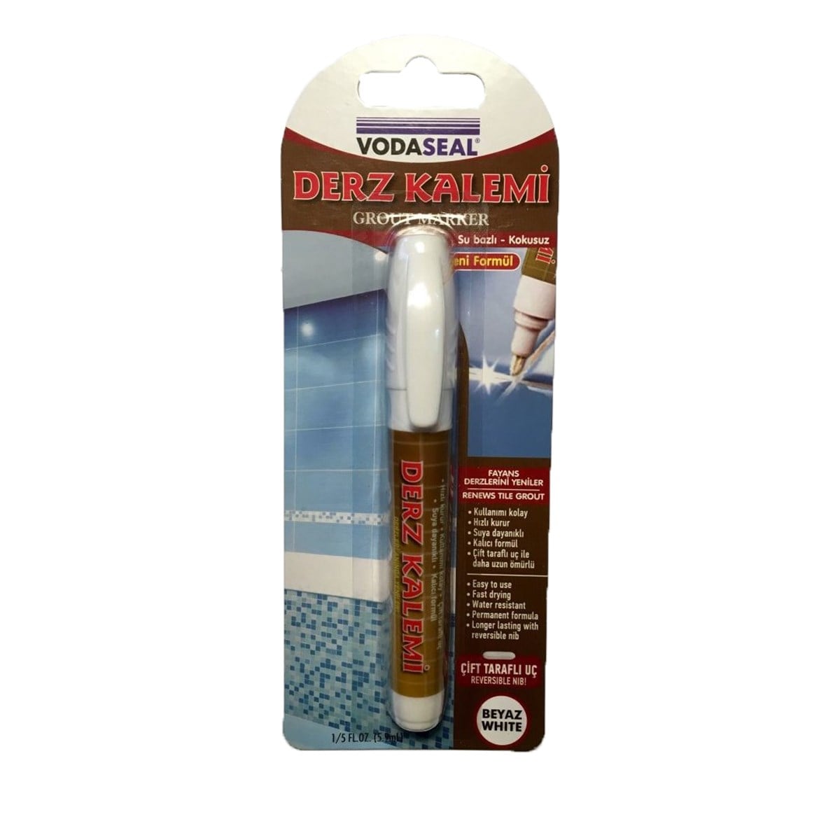 VODASEAL TEKLİ DERZ KALEMİ BEYAZ 