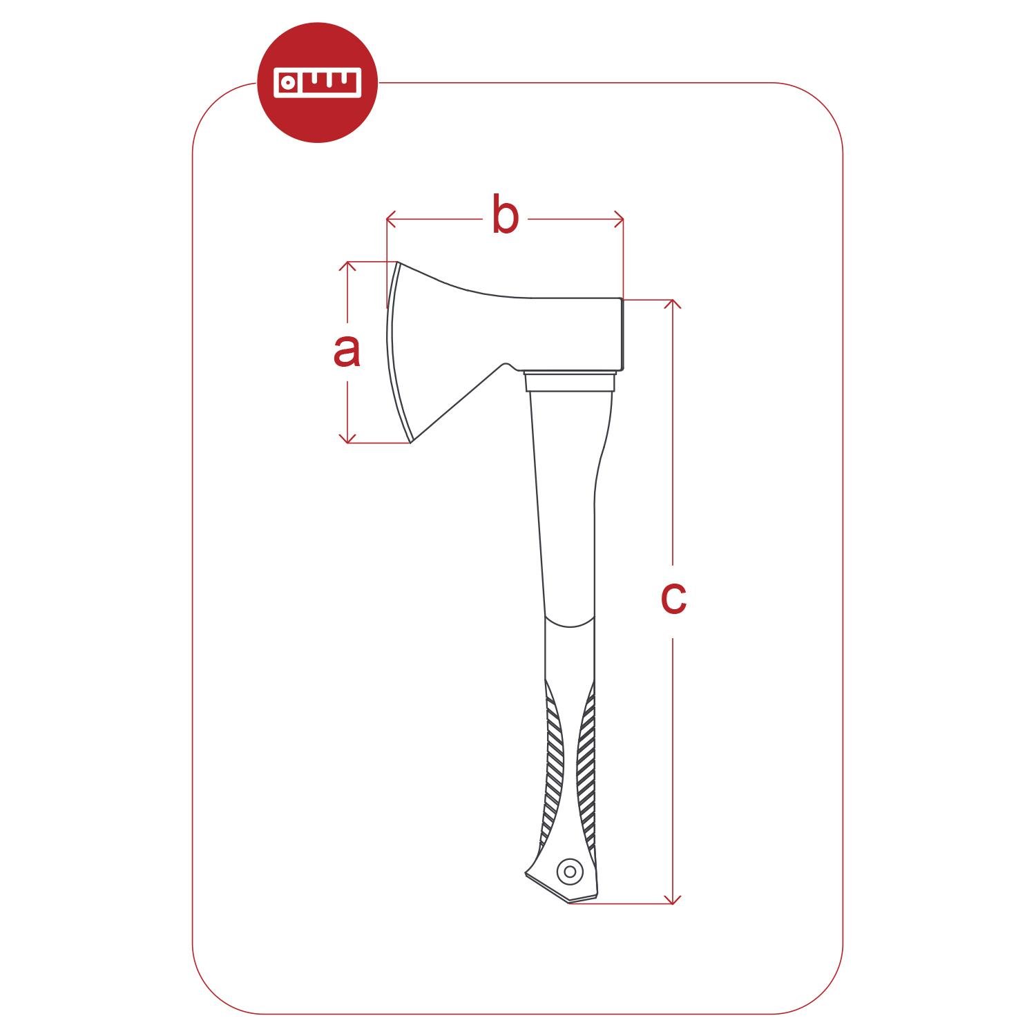 Yapar BAA08 El Baltası Nacak Ahşap Saplı 800gr - 92772