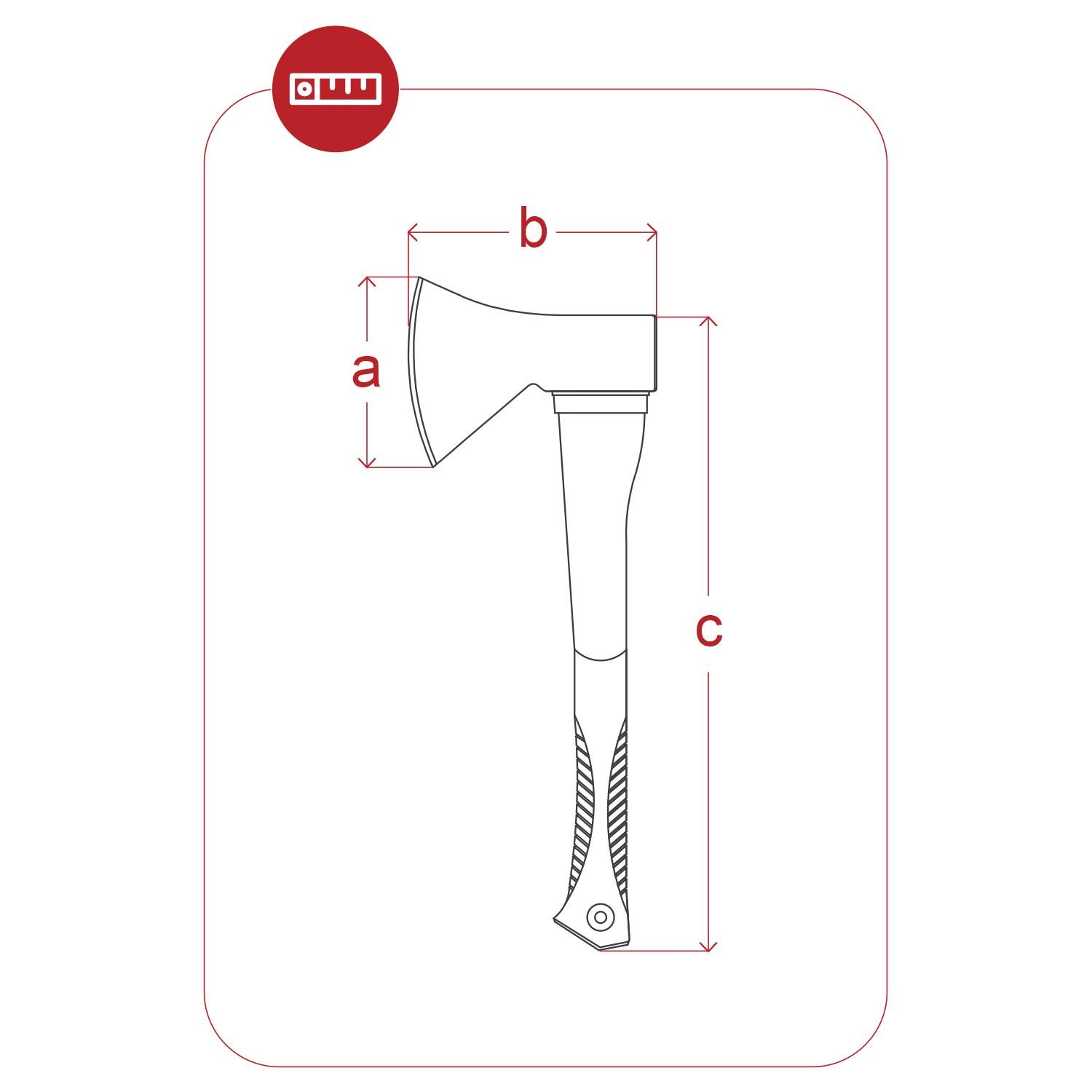 Yapar BYA10 Yarma Baltası Ahşap Saplı 1kg - 92824