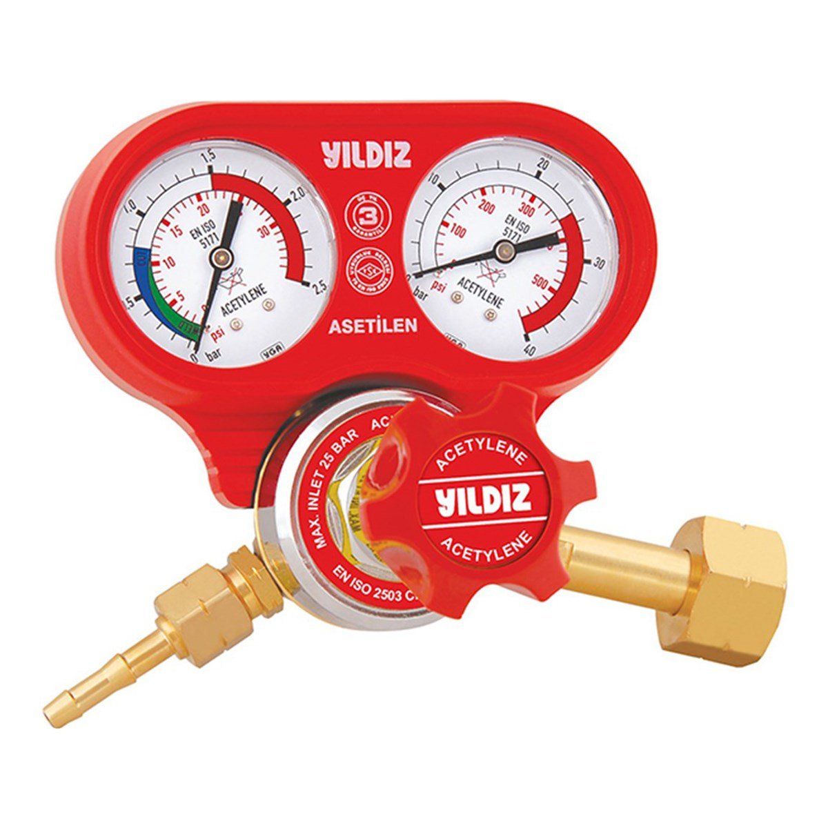 YILDIZ 5411S ASETİLEN BASINÇ DÜŞÜRÜCÜ SAAT