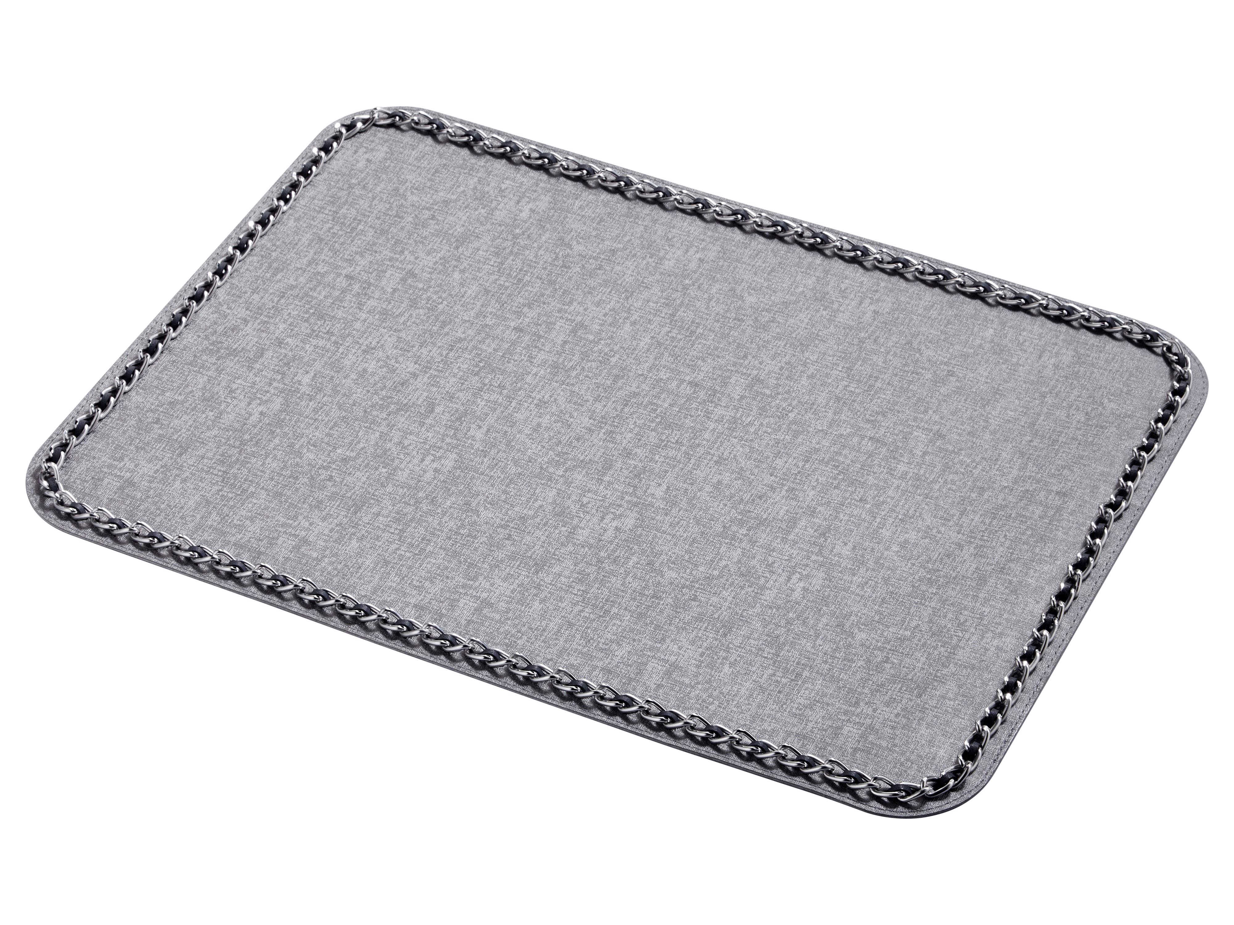 AMERİKAN SERVİSELE TRENDEle TrendDikdörtgen Silver Zincirli Beyaz Amerikan Servis