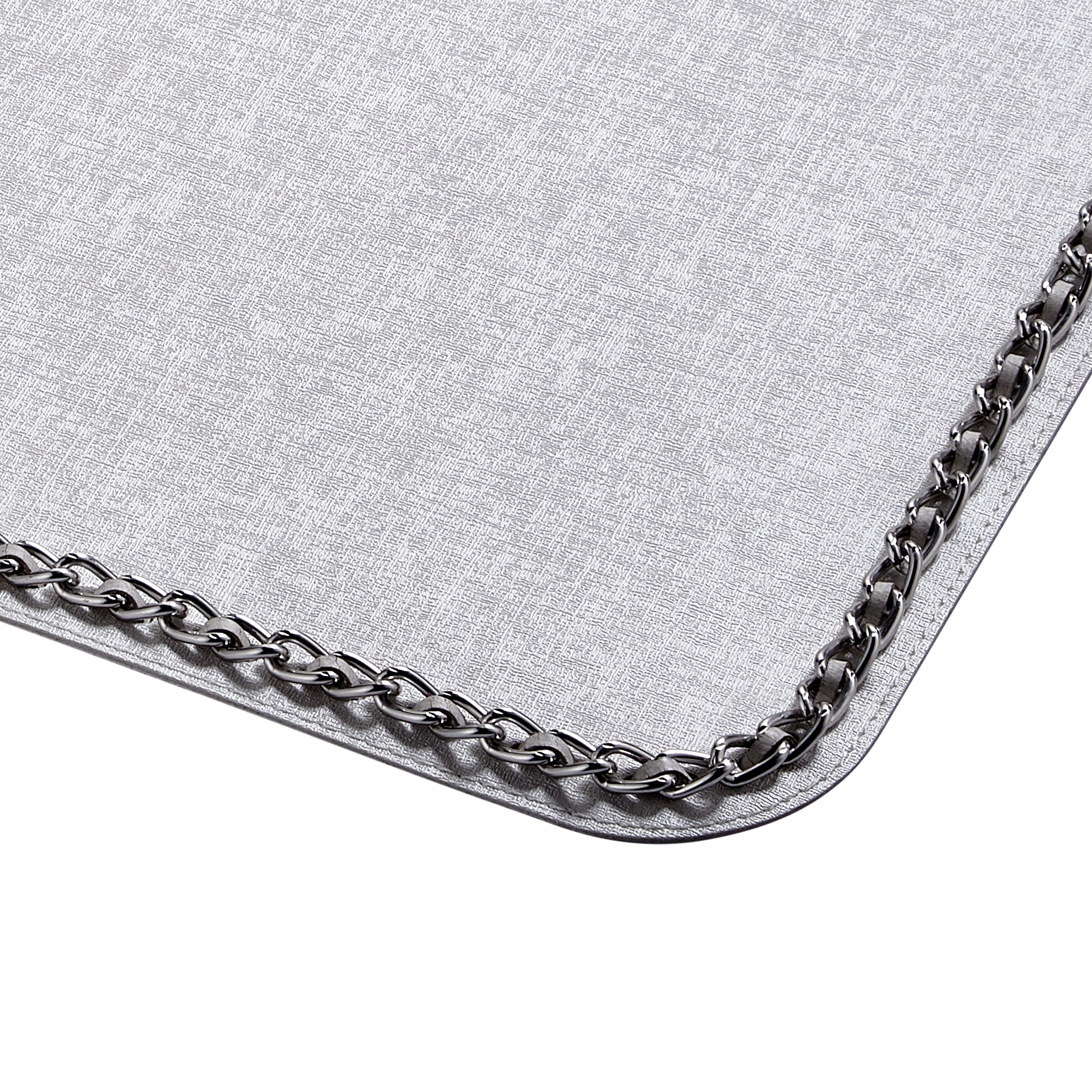 AMERİKAN SERVİSELE TRENDEle TrendDikdörtgen Silver Zincirli Beyaz Amerikan Servis