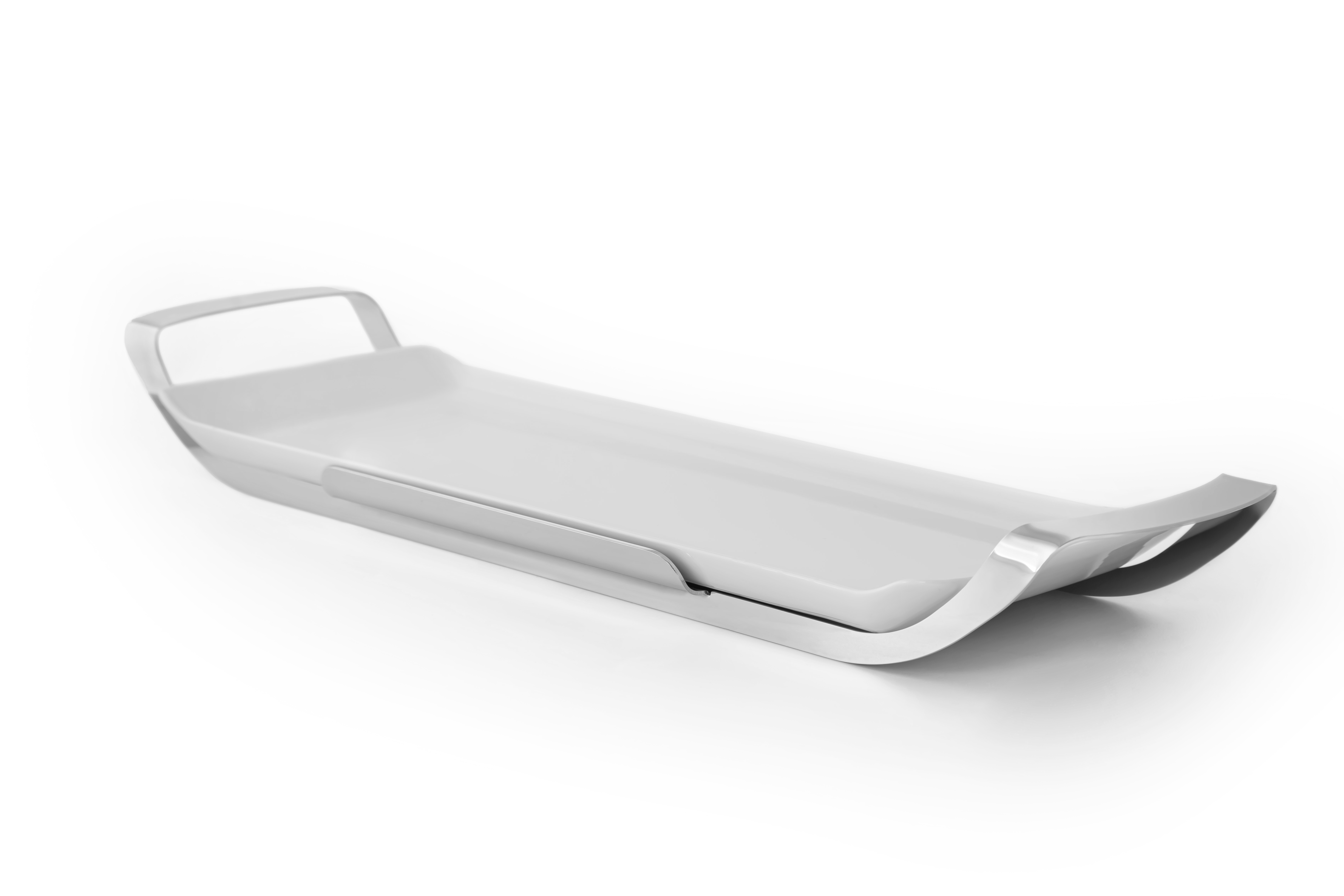 Sofra Sunum ÜrünleriELLEFFE ITALYEle TrendSilver Metal Standlı Baton Porselen Servis