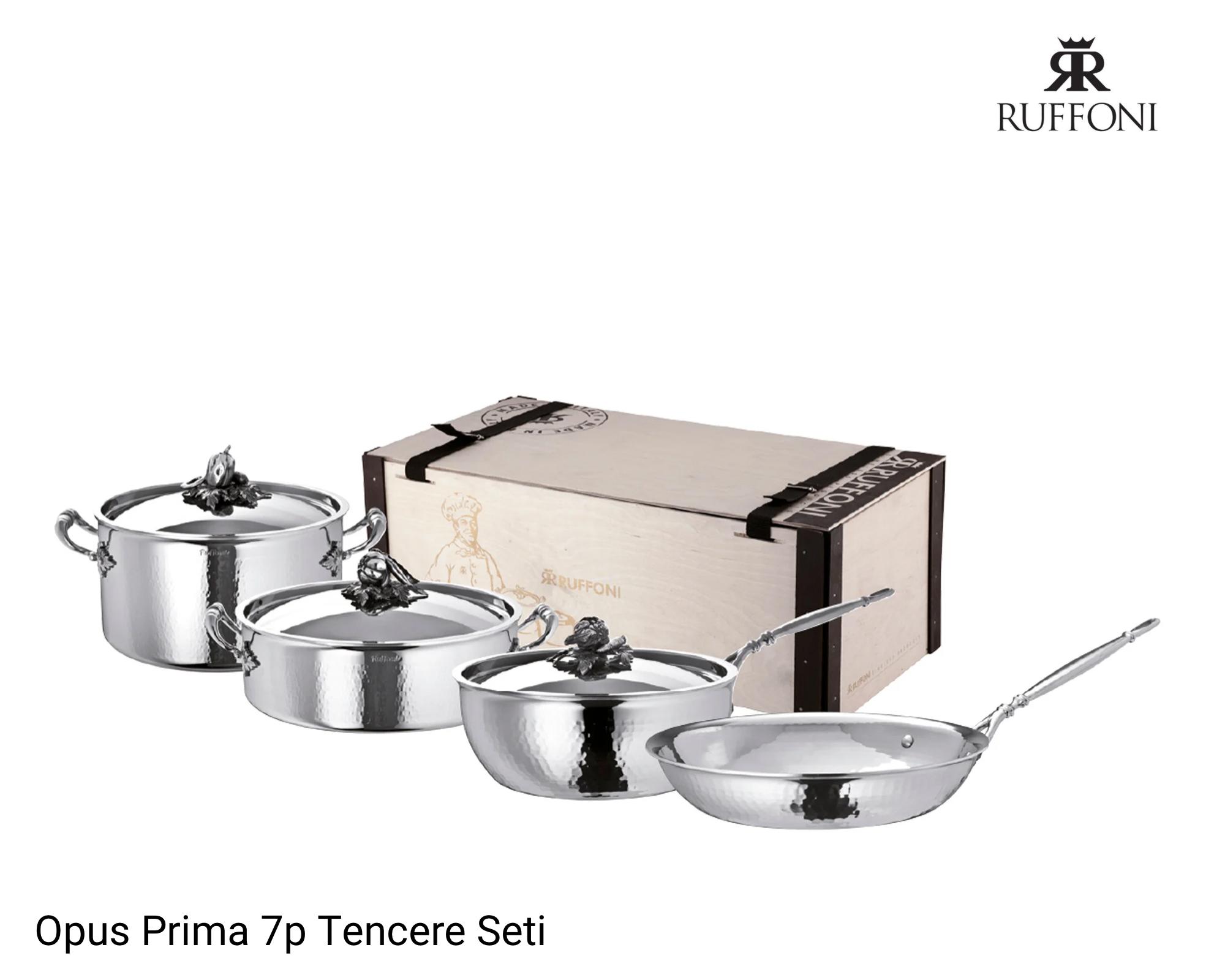 TENCERE Ruffoni ItalyEle TrendOpus Prima Sebze Serisi 7 Parça Tencere Seti