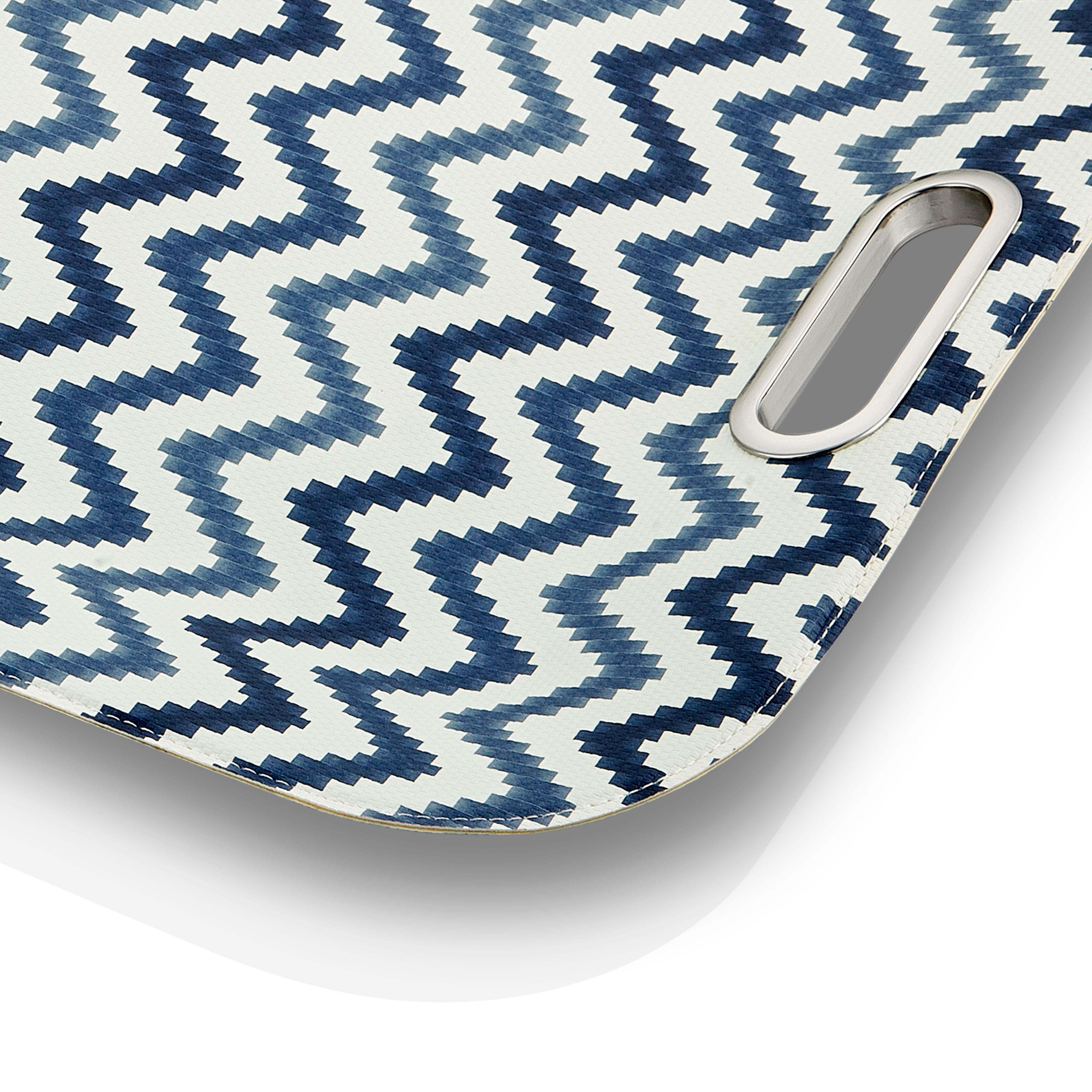 TEPSİLERELE TRENDEle TrendMetal Kulplu Dikdörtgen Lacivert Tepsi