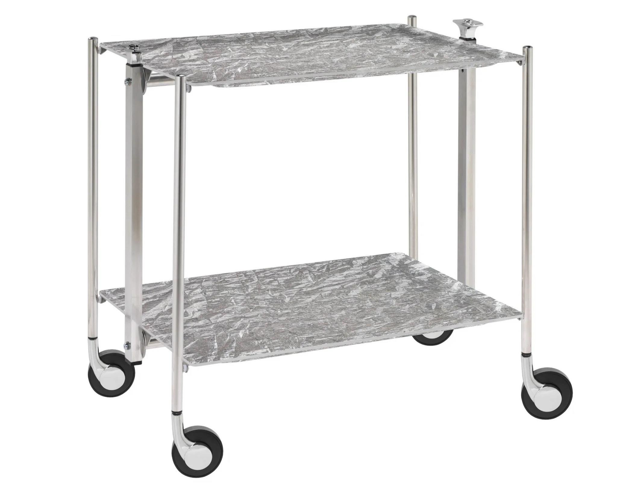 TEPSİLERPLATEX FRANCEEle Trend 4 Tekerlekli Servis Arabası Gümüş Bitişli