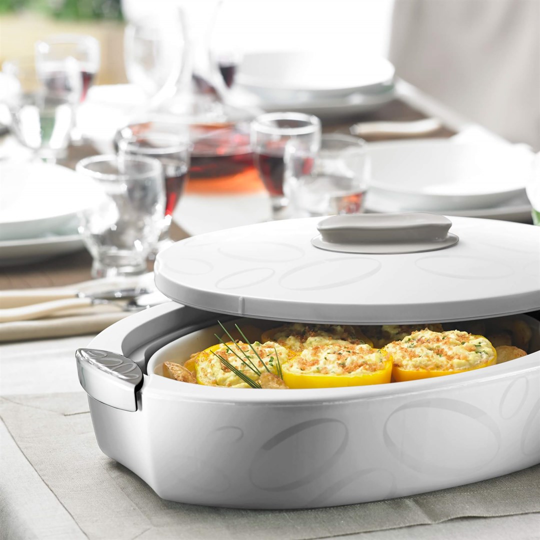 Termal Servis KaplarıENJOY ATER ITALYEle TrendTuttocaldo Oval Termal Servis Kabı 4L Beyaz