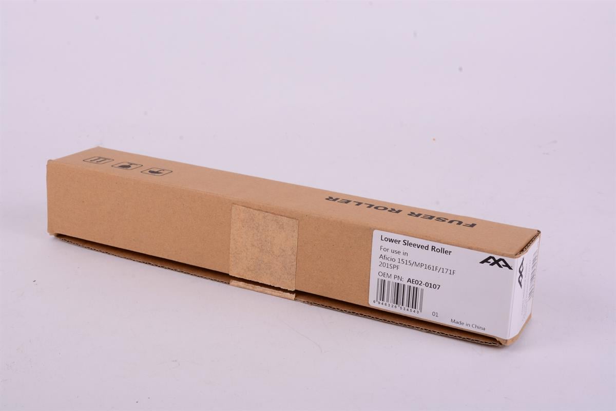Aficio 1515 AA Lower Sleeved Roller ( AE020107) MP 161F MP 162F MP 171 MP 201   ( Aficio MP 161F,  MP 162F,  MP 171F, MP 201SPF)  Lanier LD015/ LD016/ LD117/ LD220F