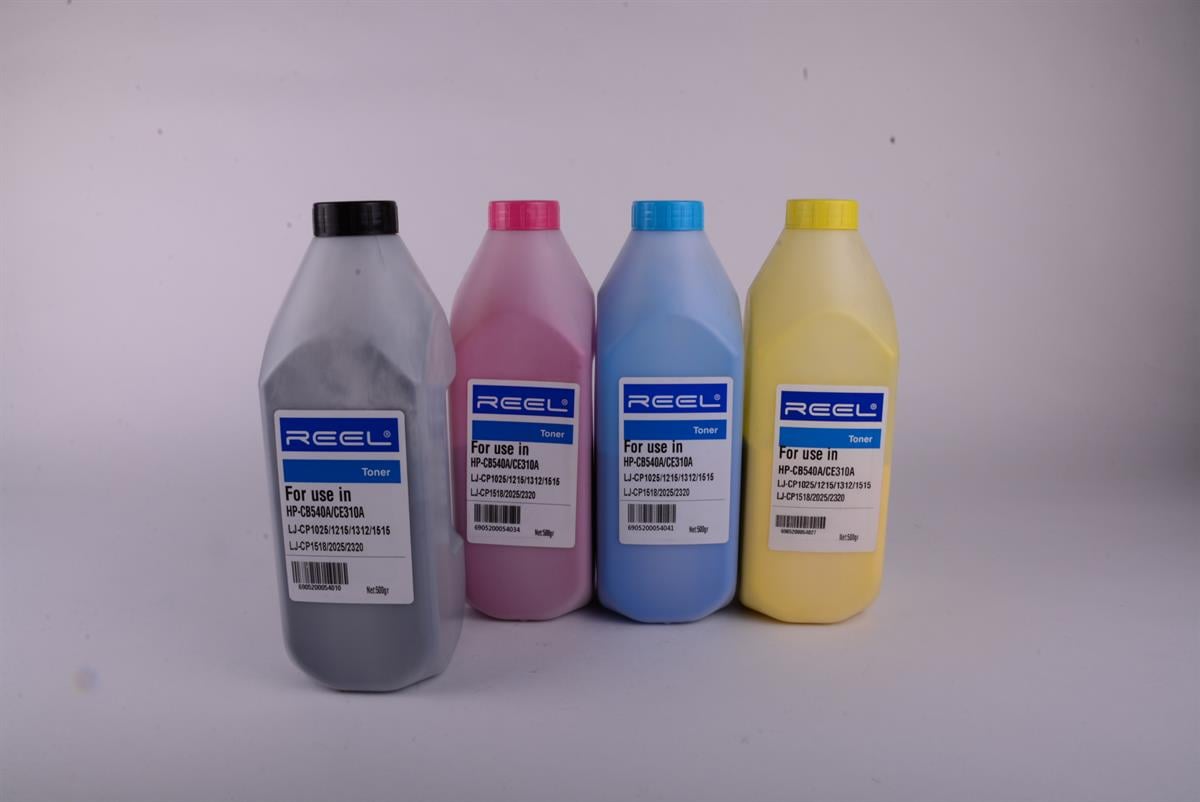 HP CB  540A CE 310A Black Reel Toner  1000gr Şişe   LJ 1025/1215/1312/1515/CP1518/2025/2320
