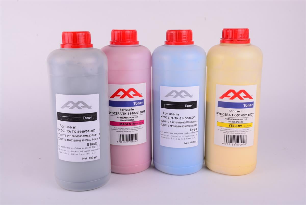 KYOCERA TK 5140 TK 5150 TK 5270 5280 AA Black Toner 800gr Şişe   ECOSYS P6130cdn, ECOSYSM6030cdn, ECOSYS M6530