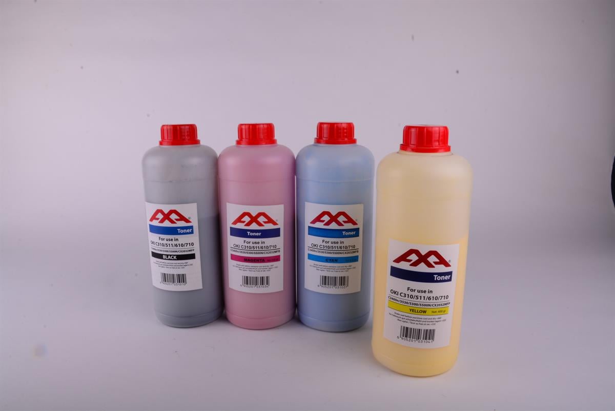 OKI C 310 312 511 531 610 710 YELLOW TONER (800gr) MC 362 562 3200 5100 6100   C 5100 / 5400 / 7300 / 7500 / 9300 / 9500