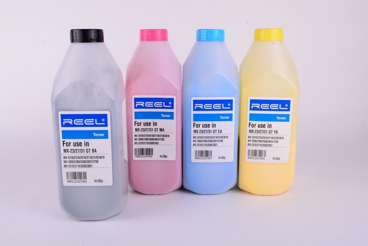 SHARP MX 23 27 31 36 51CT BA Black Reel Toner 500gr Bottle