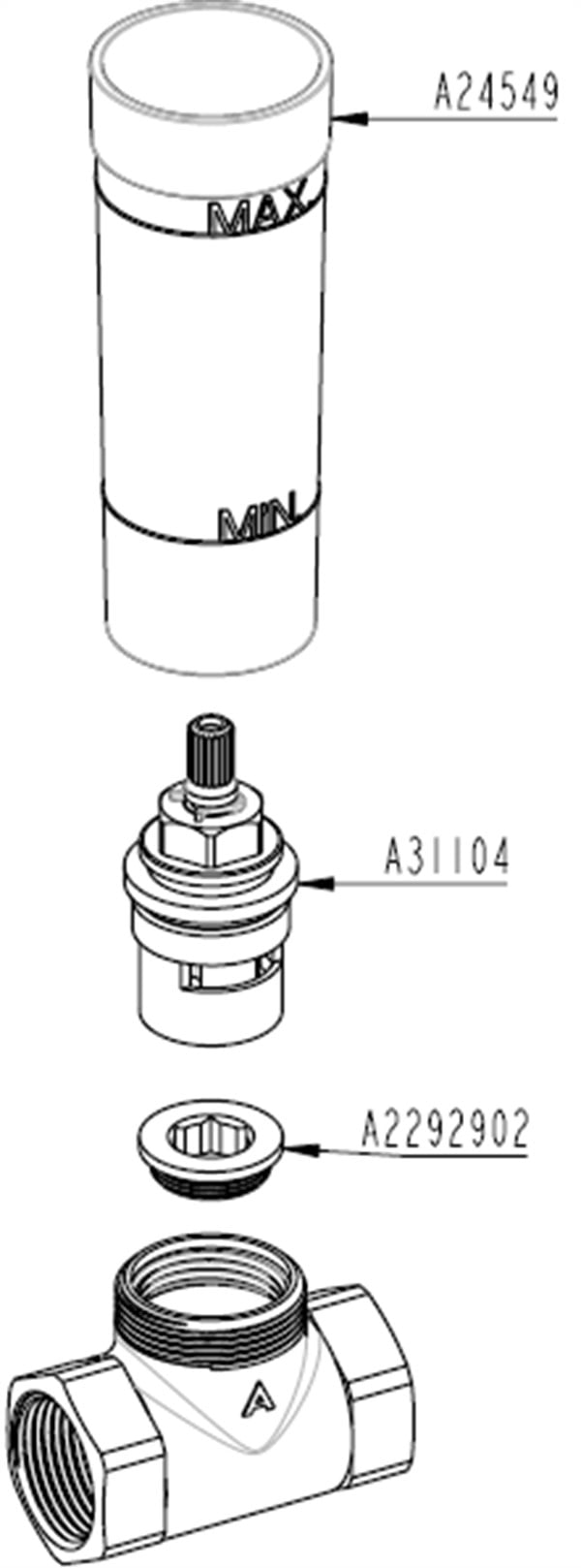 Artema Ankastre Stop Valf Sıva Üstü Grubu