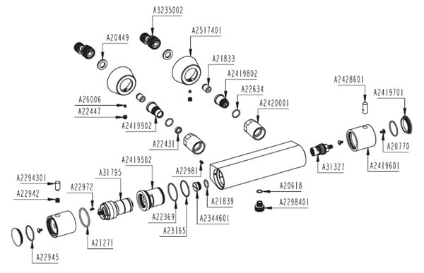 Artema AquaHeat Termostatik Duş Bataryası