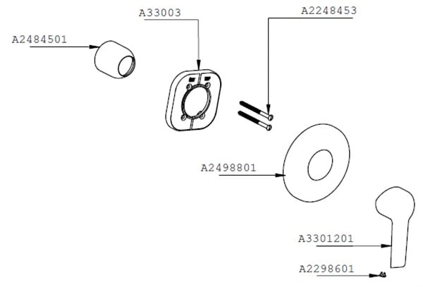 Artema Axe S Ankastre Duş Bataryası