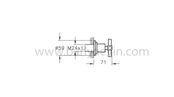 Artema Juno Ankastre Stop Valf Sıva Üstü Grubu