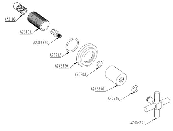 Artema Juno Ankastre Stop Valf Sıva Üstü Grubu