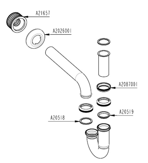 Artema Lavabo Sifonu P Tip