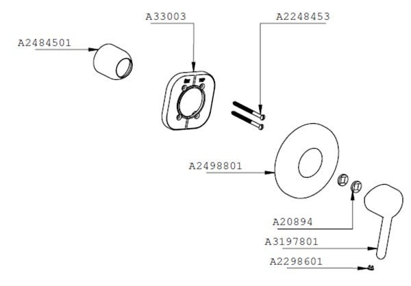 Artema Matrix Ankastre Duş Bataryası