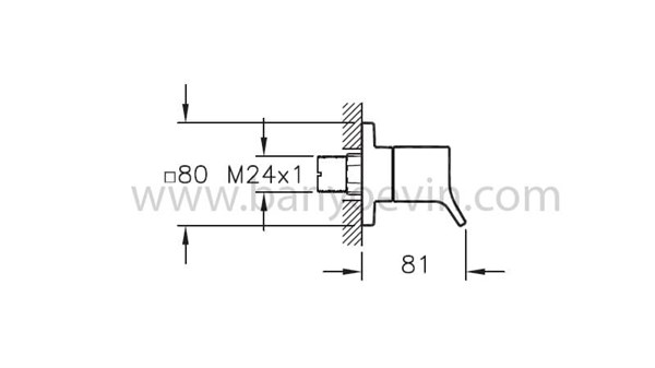 Artema Memoria Ankastre Stop Valf Sıva Üstü Grubu