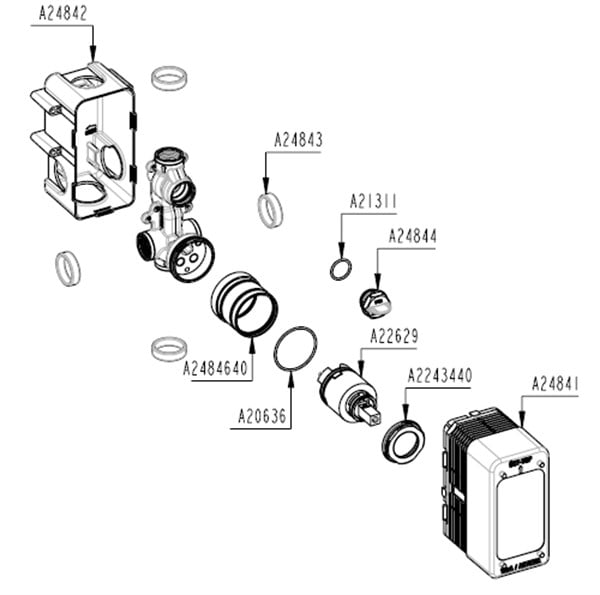 Artema Minibox Ankastre Banyo Bataryası