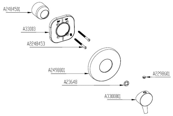 Artema Nest Trendy Ankastre Duş Bataryası
