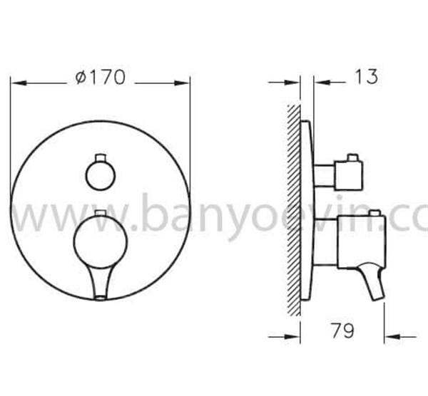 Artema Nest Trendy Ankastre Termostatik Banyo Bataryası