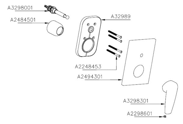 Artema Q-Line Ankastre Banyo Bataryası