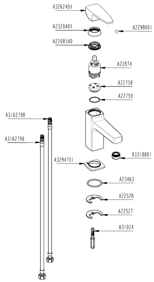 Artema Q-Line Lavabo Bataryası