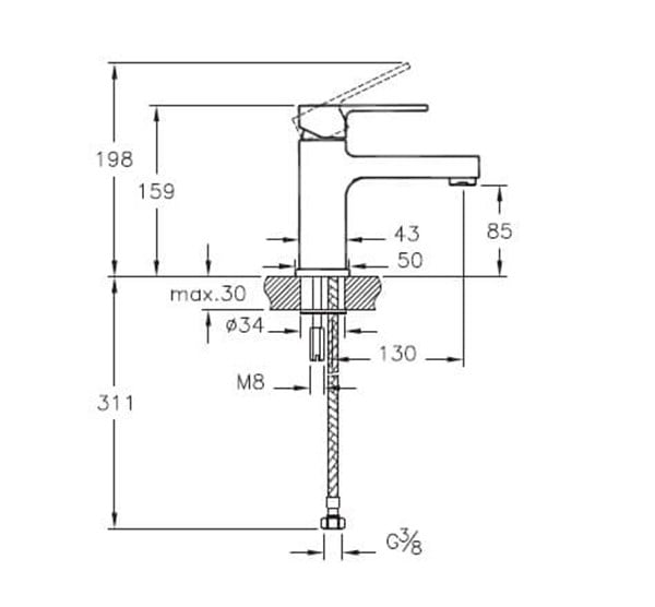 Artema Q-Line Lavabo Bataryası