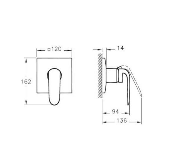 Artema Style X Ankastre Duş Bataryası