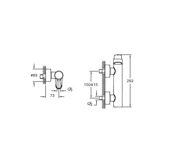 Artema Style X Duş Bataryası