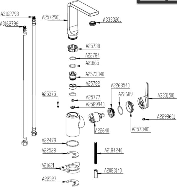 Artema Suit L Lavabo Bataryası