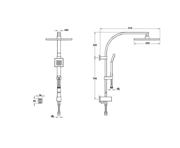 Artema System Rain A45611 LS30 Duş Kolonu